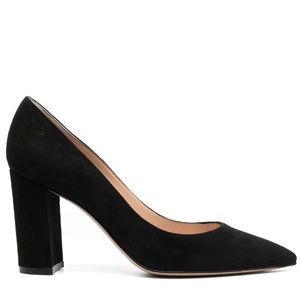 Gianvito Rossi Black Suede Pumps